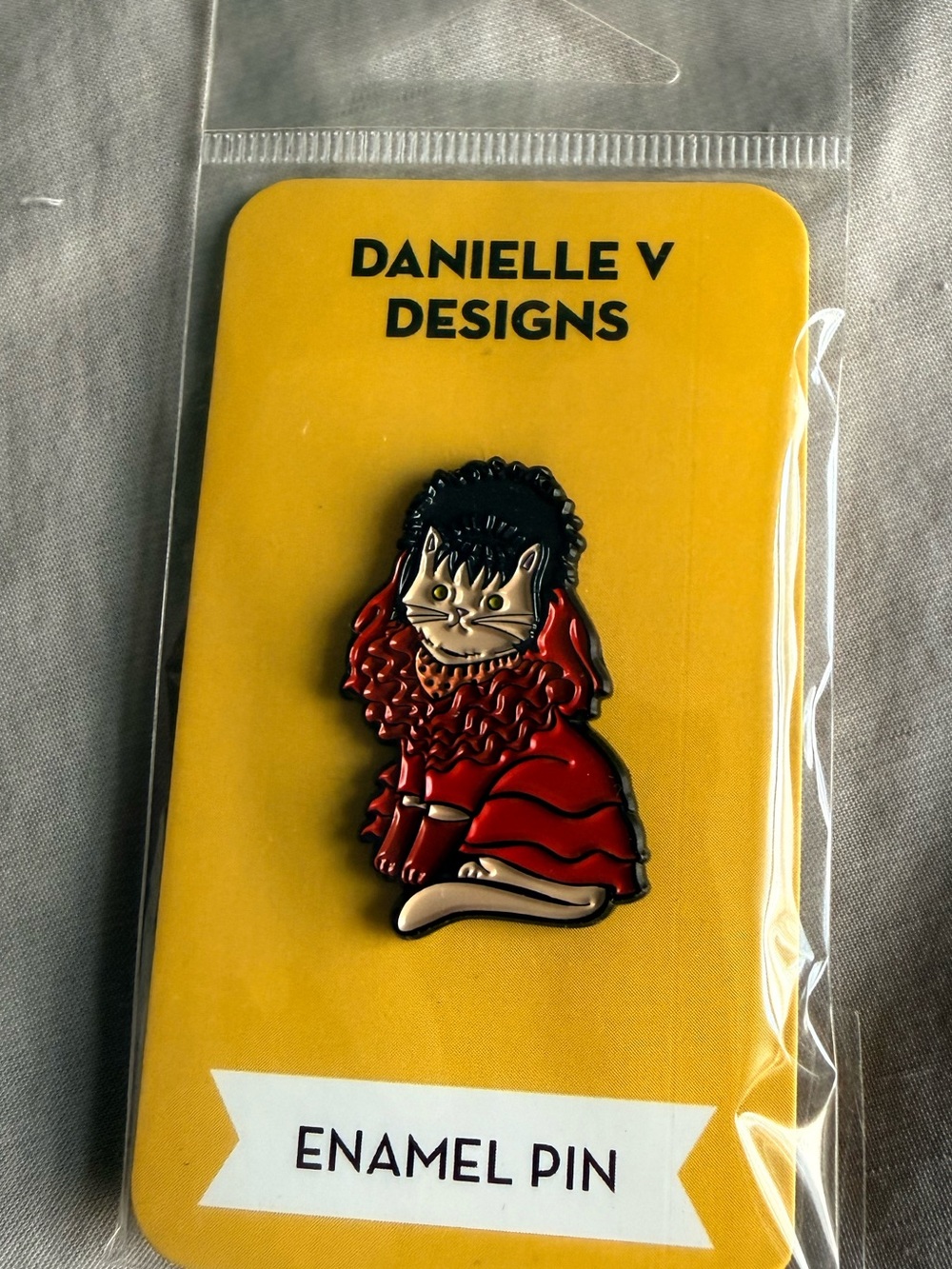 Lydia Cat Enamel Pin